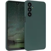 EAZY CASE Handyhülle für Samsung Galaxy A16 Hülle Silikon 6,7 Zoll, Silikon Schutzhülle mit Kameraschutz kratzfestes Bumper Nachtgrün