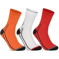 sockenkauf24 Funktionssocken Coolmax Fahrrad-Socken für Herren & Damen (3-Paar) Atmungsaktive Radsport Socken 50301P WP