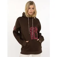 Zwillingsherz Hoodie "Alissa 2.0" mit SMILE Stickerei vorne und hinten