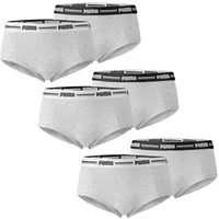 PUMA BODYWEAR Slip Mini-Shorts (Set, 6er Pack) Mini Shorts, Logobund, Mid-Rise
