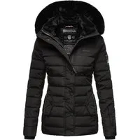 Navahoo Steppjacke Milianaa Edle Winterjacke mit weicher Kunstfell-Kapuze