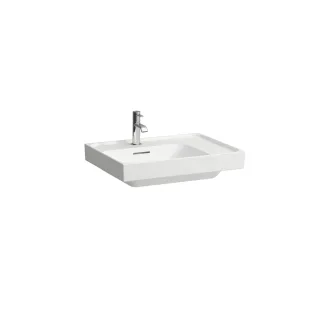LAUFEN Aufsatz-Waschtisch MEDA 460x600x160 Ablage rechts o. Hl. m.Ül. weiß matt, H8181117571091 H8181117571091
