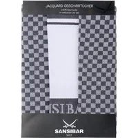 Sansibar Sylt Geschirrtuch Geschirrtücher-Set, 3-tlg, 50x70 cm, 100% Baumwolle, Premium Qualität, (Set, 3x Geschirrtuch, 50x70 cm, zwei verschiedene Designs), Jacquardgewebe, zwei verschiedene Motive