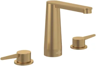 Villeroy & Boch Dreiloch-Waschtischarmatur Conum 440 x144x165mm o Ablaufgarnitur Brushed Gold TVW12700100176
