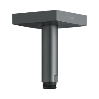 Keuco Brausearm Edition 300 53089, für Deckenanschluss, 100mm,Schwarzchrom geb., 53089130102 53089130102