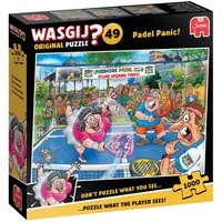 Jumbo Spiele Puzzle Wasgij Original 49, Padel Alarm, 1000 Teile Puzzle, 1000 Puzzleteile