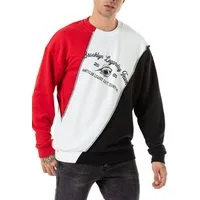 RedBridge Sweatshirt im Colorblock Design Stylischer Pullover mit Patchwork Look
