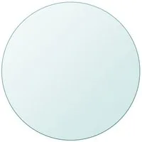furnicato Tischplatte Gehärtete Glas 300 mm Transparent (1 St), Kratzgeschützte Schutzplatte, 8 mm stark für Esstisch oder Couchtisch