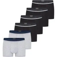 Schiesser Retro Boxer 6er Pack - 95/5 - Organic Cotton (Spar-Set, 6-St) Retro Short / Pant - Baumwolle - ohne Eingriff