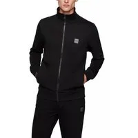 BOSS Sweatjacke Herren Zestart Zip Jacke Gerippter Stehkragen, Reißverschluss, seitliche Eingrifftaschen