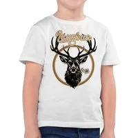Shirtracer T-Shirt Lausbua Hirsch Hirschgeweih Lausbub (1-tlg) Mode für Oktoberfest Kinder Outfit