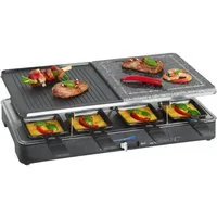 CLATRONIC Raclette RG 3518, 8 Personen, Naturgrillsteinplatte