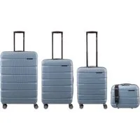 Franky Kofferset ABS13 76/66/55er + BC Trolley 4er SET, 4 Rollen, (Stück, 1 tlg., 1), Dehnfalte
