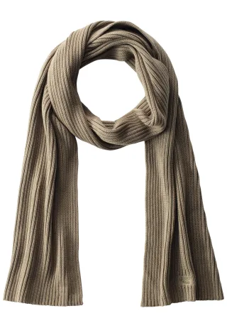 camel active - Strickschal aus Organic Cotton olive brown - Gr. - OS