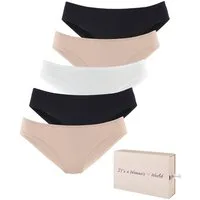 LASCANA Jazz-Pants Slips (5er-Pack) aus Baumwolle, mit schöner Aufbewahrungsbox