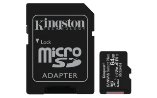 Kingston SD Card Canvas Select Plus | sdcs2/64gb | Extended Capacity SD (MicroSDHC)