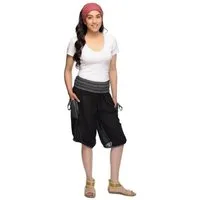 SIMANDRA Haremshose Varkala Damen Harem Short gesmokt (1-tlg) mit elastischem Bund