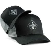 Soulbuddy Trucker Cap Partnerlook 2er-Set, Mini Me Set, Geschenk für Eltern (Set = 1x Eltern Trucker Cap + 1x Kinder Trucker Cap, Größenverstellbar)