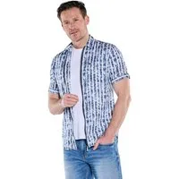 Engbers Kurzarmhemd Herren Hemd gemustert, Marineblau