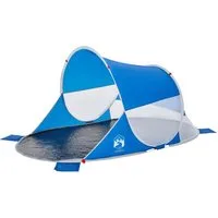 vidaXL Hauszelt, Strandzelt Azurblau Pop-Up Wasserdicht