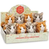 Kuscheltier Katzen 2-farbig sortiert 18 cm