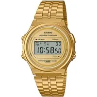 CASIO VINTAGE Chronograph A171WEG-9AEF, Quarzuhr, Armbanduhr, Damenuhr, Herrenuhr, Digitaluhr,Edelstahlarmband