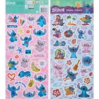 Disney Sticker Lilo&Stitch Aufkleber 2 Bögen über 50 Sticker Klebebilder blau pink, (Set 2-tlg), mit Angel, Stitch, Schrulle und seine Freunde