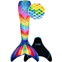 Fin Fun Monoflosse Fin Fun Meerjungfrauenflosse Kindergrößen - Rainbow Reef