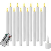 OZAVO LED-Kerze LED Weihnachten Kerzen mit Fernbedienung 12pcs, für Hochzeiten, Partys, Festivals