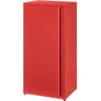en.casa Mehrzweckschrank »Burlöv« mit 1 Tür und 2 Ablagen 88x40x35 cm Rot