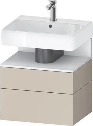 Duravit Qatego Waschtischunterbau wandhängend Taupe Supermatt 590x470x590 mm - QA4393018830000 QA4393018830000