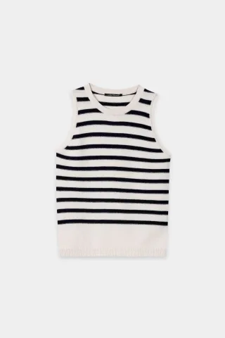 Luisa Cerano - Pullover Weiblich navy blue / cream - Gr. - 42
