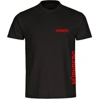 multifanshop T-Shirt Herren Nürnberg - Brust & Seite - Männer