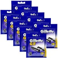 Gillette Rasierklingen Gillette GII Rasierklingen, 10er Pack x 10