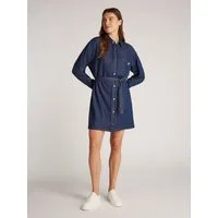 Calvin Klein Jeans Jeanskleid BELTED TENCEL DENIM SHIRT DRESS mit Logostickerei