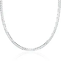 JEWLIX Panzerkette 925 Silber Panzerkette 3mm Damen Herren von JEWLIX PK0030 (45cm)