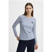 ONLY CARMAKOMA Langarmshirt CARBODIL L/S O-NECK BLOUSE JRS Materialmix, slim fit