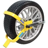 TRUTZHOLM Radkralle für Auto&Anhänger – Parkkralle mit Schloss für 13–15 Zoll Sicherung (Produkt), Reifen bis 225 mm