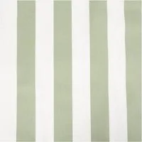 SCHÖNER LEBEN. Stoff Baumwollstoff Dekostoff Blockstreifen salbeigrün weiß 160 cm breit, allergikergeeignet