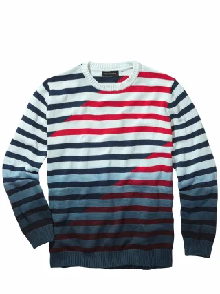 Mey & Edlich Herren AP-Pullover Weiß 100 % Baumwolle