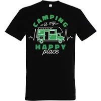 Youth Designz T-Shirt Camping is my Happy Place mit trendigem Motiv