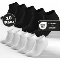MEDOLY Sneakersocken Premium Sneaker Socken 80% Baumwolle (10 Paar) Herren & Damen mit Komfortbund & Nahtlos - ohne Gummidruck
