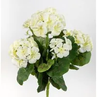 Kunstblume Geranie 32cm LM Kunstpflanzen künstliche Blumen Pflanzen Pelargonium, Seidenblumen Roß, Höhe 32 cm, Weiß