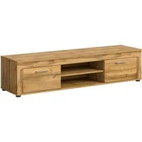 OTTO home Lowboard AOSTA, Breite 160 cm, 2 Klappen, 2 offene Fächer (in verschiedenen Farbausführungen, individuell kombinierbar), TV-Board, Mediaboard, TV-Möbel, TV-Lowboard, Fernsehschrank, Sideboard