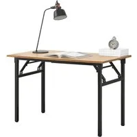 neu.haus Klapptisch, »Alta« Schreibtisch höhenverstellbar 120x60 cm Buche / Schwarz