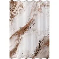 Agger Duschvorhang Modern – Abstrakt Marmor Aquarell Design, Wasserdicht & Waschbar Breite 180 cm (1-tlg), Badvorhang für Dusche & Badewanne