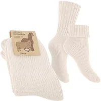celodoro Umschlagsocken Damen & Herren Mouline Wollsocken mit Umschlag