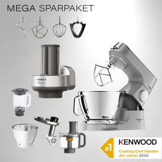 Kenwood Küchenmaschine Titanium Chef Baker Silber KVC85.594SI -...
