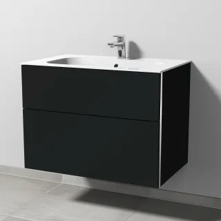 Sanipa 3way Keramik-Set Keramik-Waschtisch und Unterbau (BP400) BP4001V