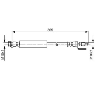 Bosch Bremsschlauch vorne Ford Tourneo V362 Transit V362